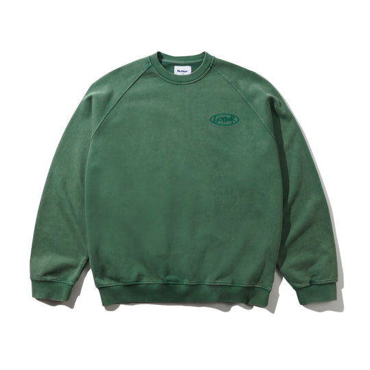 Scrubbed Crewneck, Fern