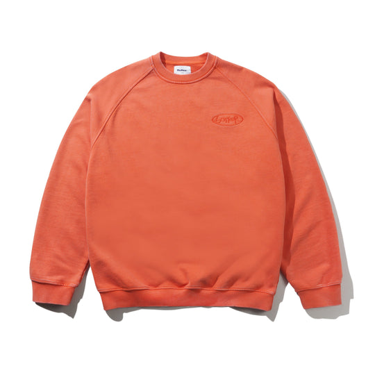 Scrubbed Crewneck, Tangerine