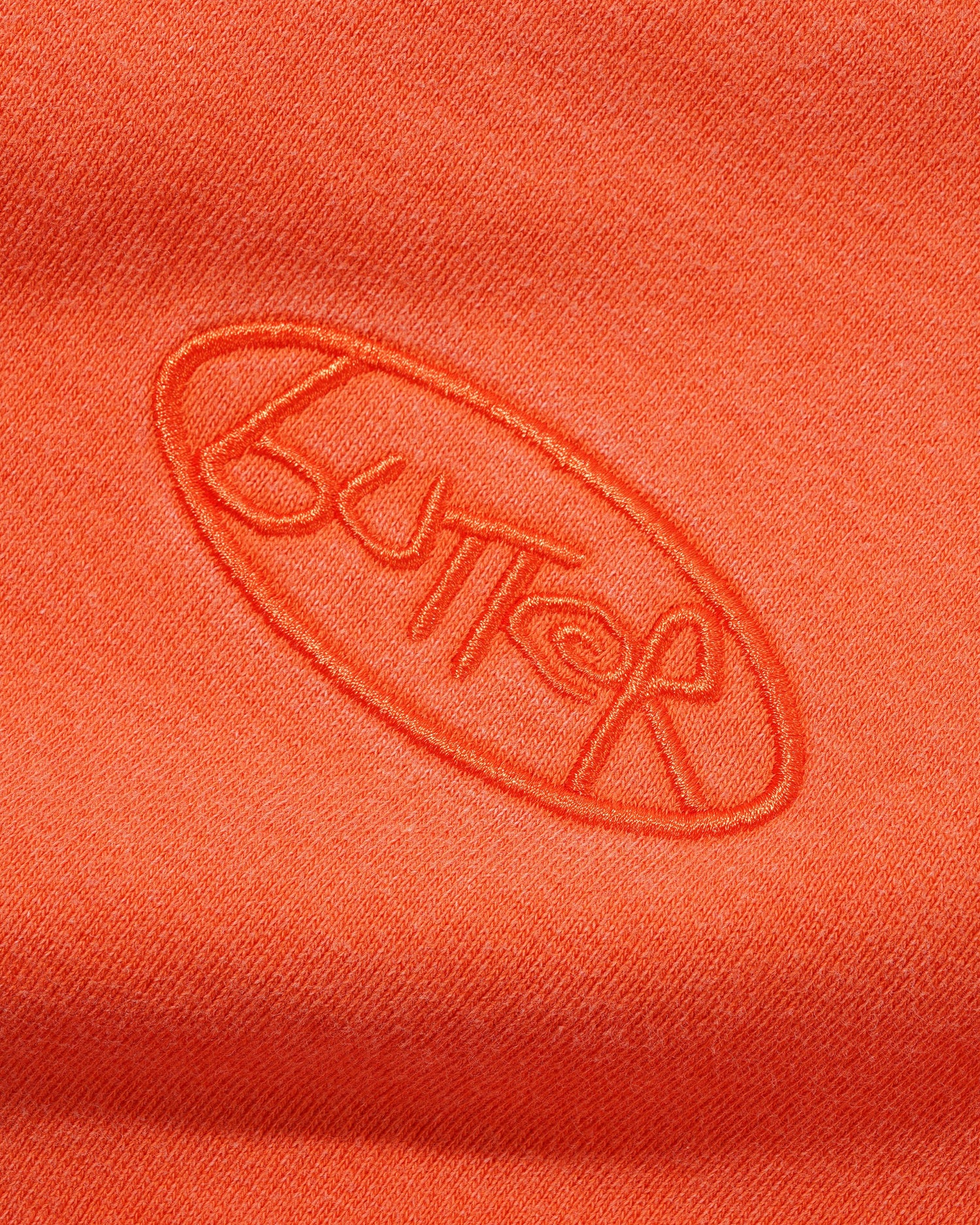 Scrubbed Crewneck, Tangerine