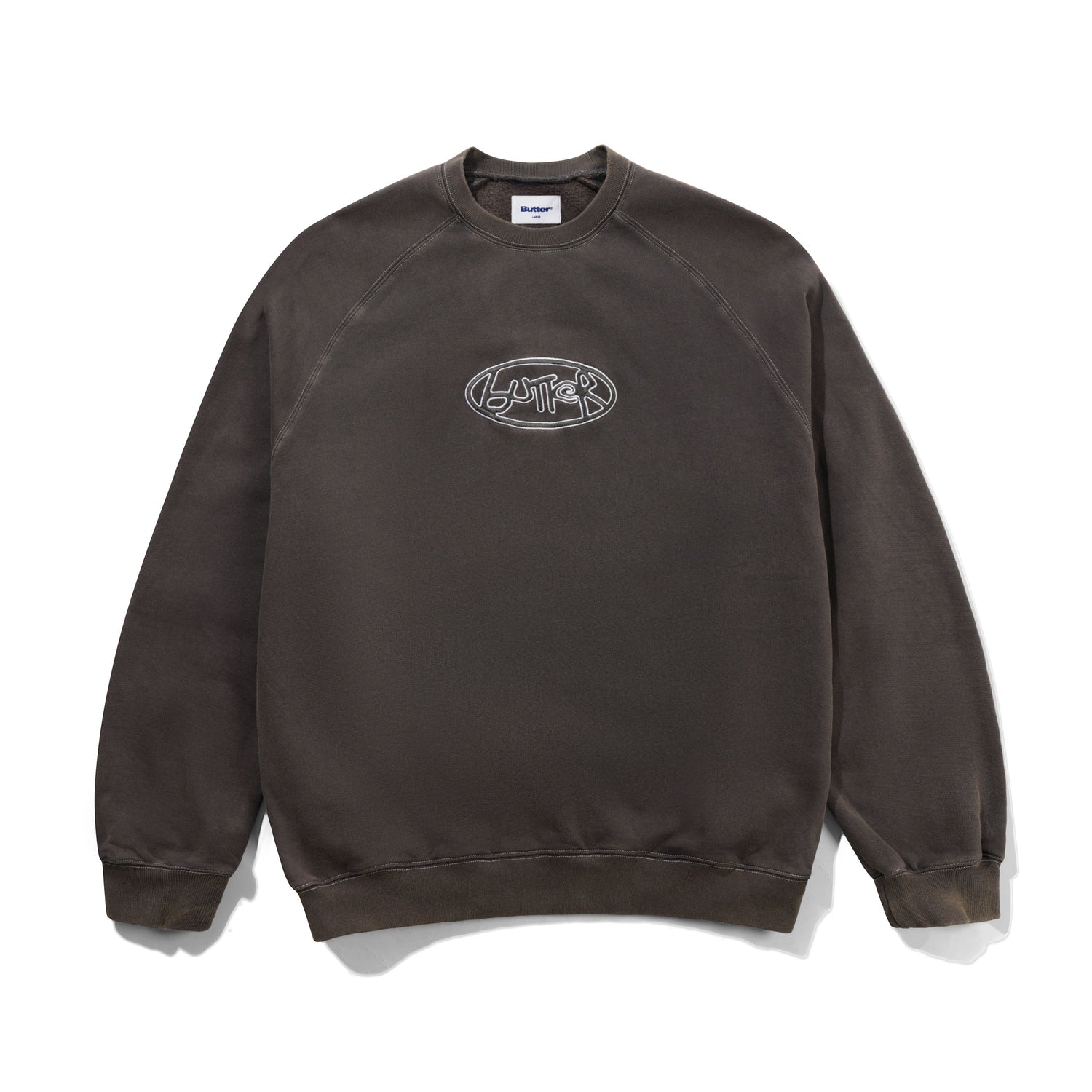 Abseil Crewneck, Washed Black
