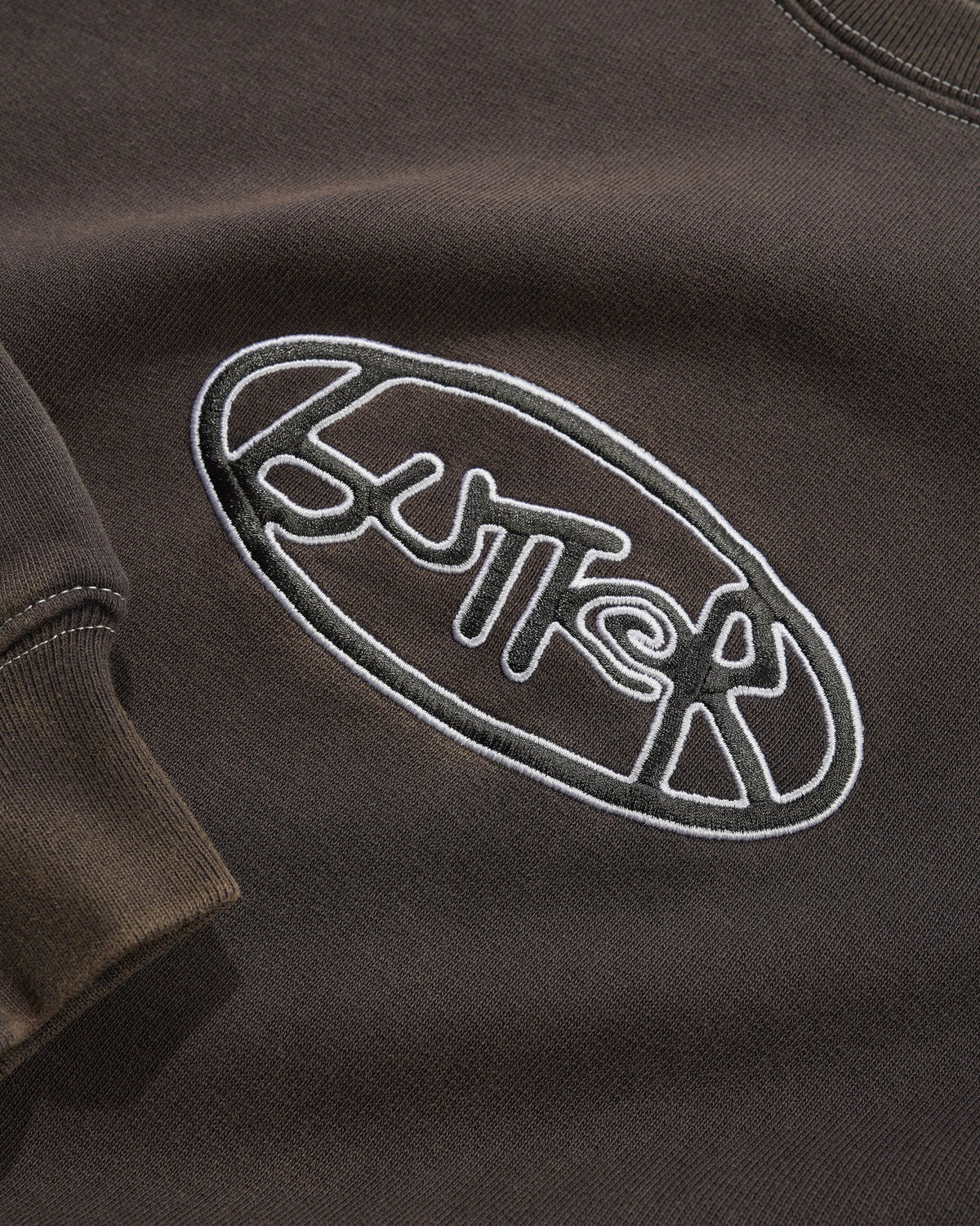 Abseil Crewneck, Washed Black