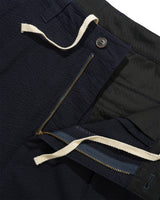 Seersucker Pleated Shorts, Overdyed Navy