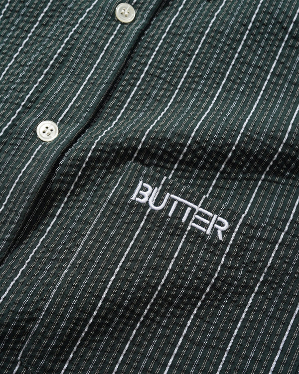 Butter Goods Seersucker Shirt, Forest
