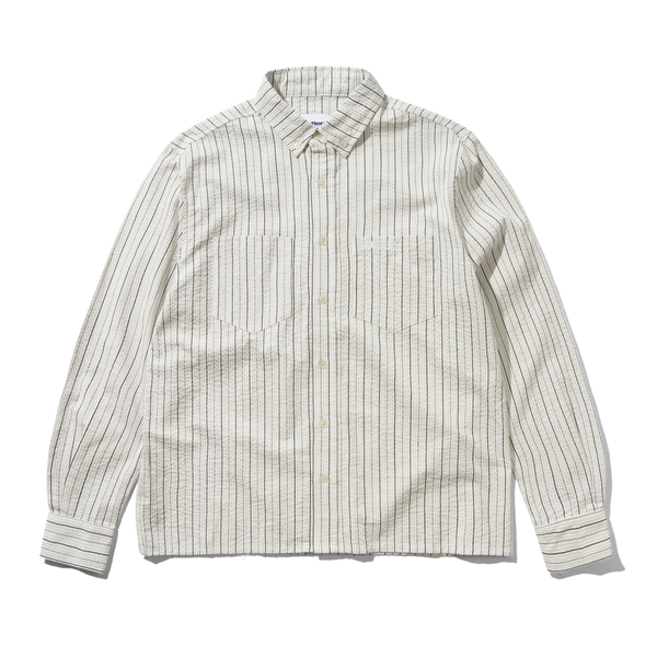 Butter Goods Seersucker Shirt, White
