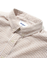 Seersucker Striped Shirt, Brown