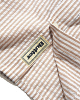 Seersucker Striped Shirt, Brown