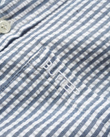 Seersucker Striped Shirt, Navy