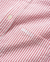 Seersucker Striped Shirt, Red