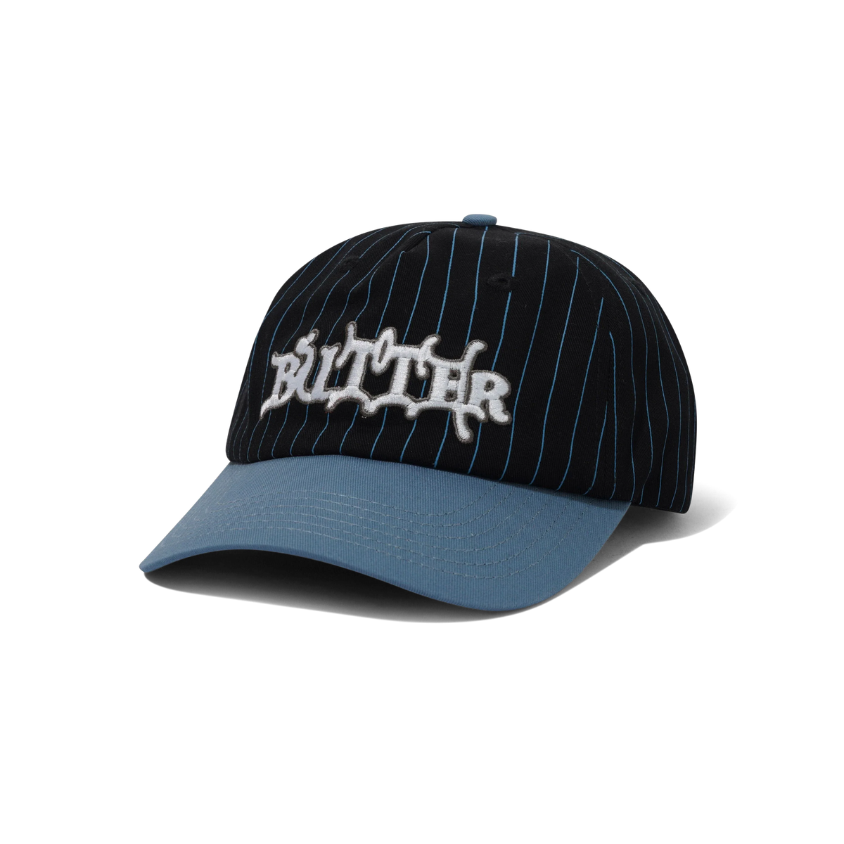 Serif 5 Panel Cap, Black / Slate