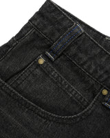 Serif Baggy Denim Jeans, Streaky Faded Black
