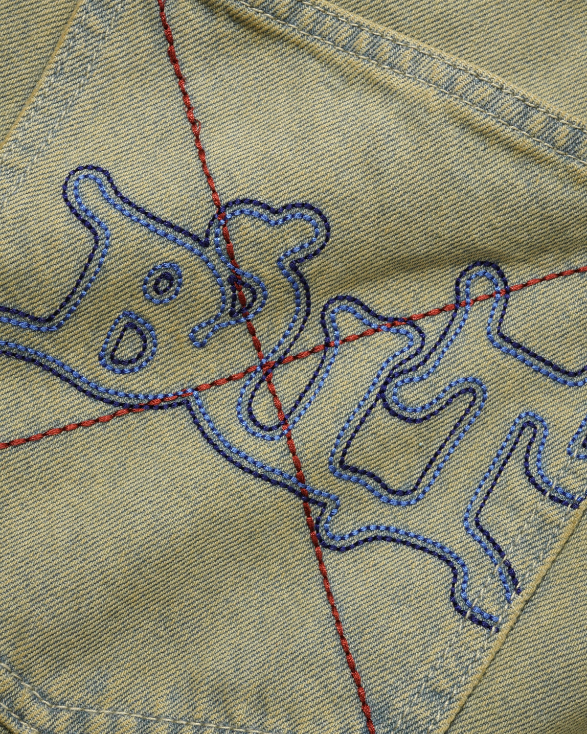 Serif Baggy Denim Jeans, Sunfade Blue
