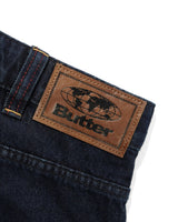 Serif Baggy Denim Jeans, Worn Dark Indigo