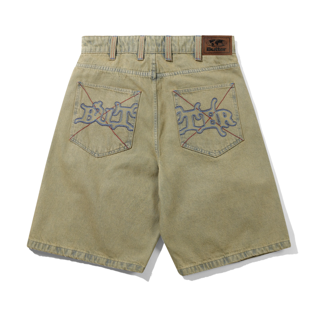 Serif Baggy Denim Shorts, Sunfade Blue