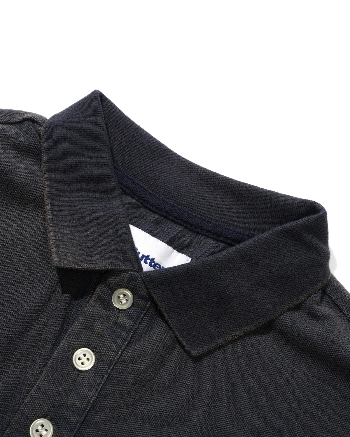 Serif Polo Shirt, Washed Navy