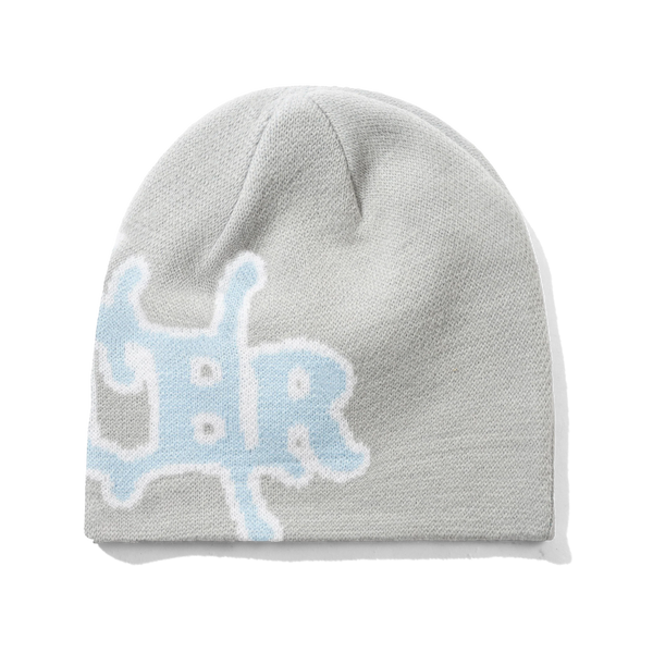 Butter Goods Serif Skully Beanie, Grey