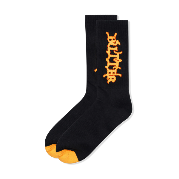 Butter Goods Serif Socks, Black