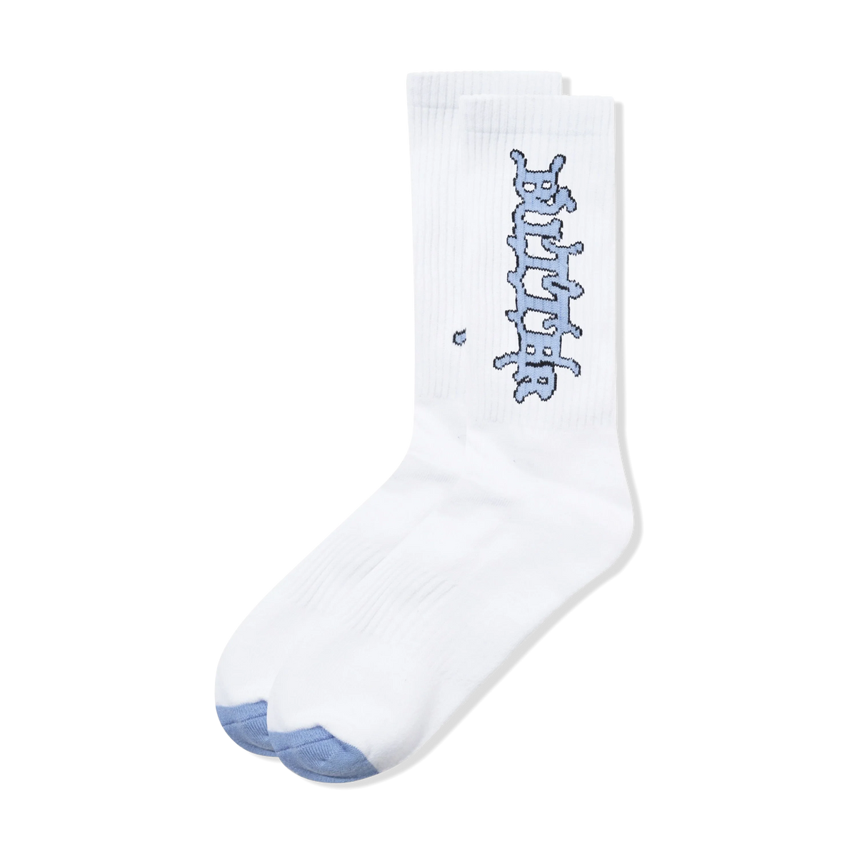 Serif Socks, White
