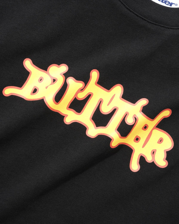 Butter Goods Serif Tee, Black