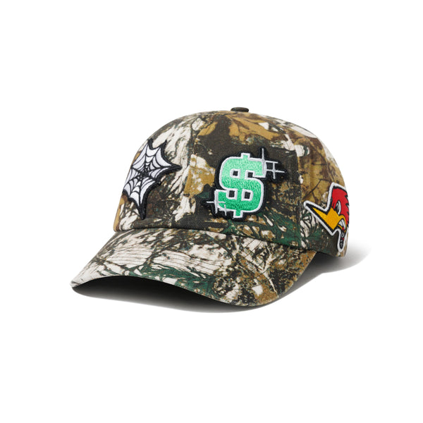 Cash Only Service 6 Panel Cap, Foliage Camo