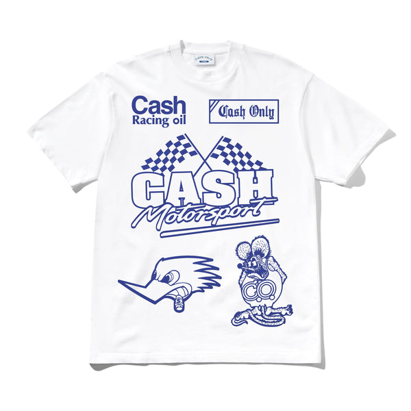 Cash Only Service Tee, White