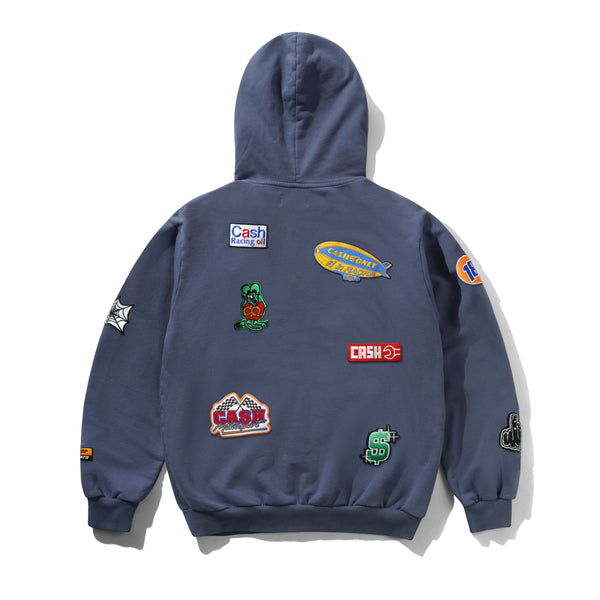 Cash Only Service Zip-Thru Hood, Washed Stone Navy