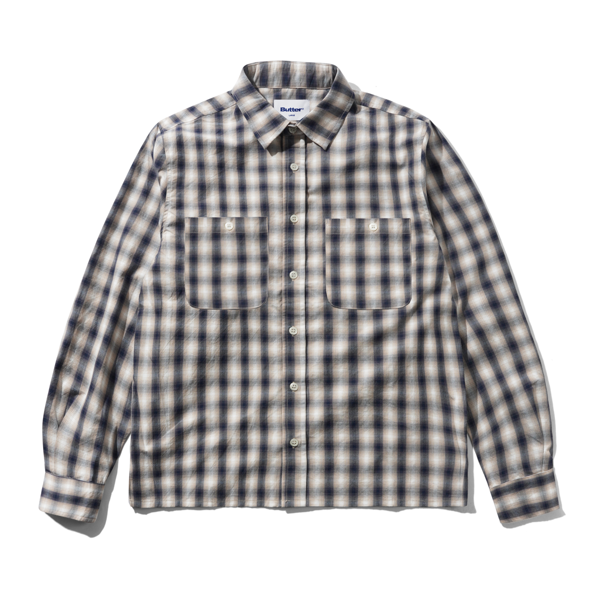 Shadowplaid Shirt, Tan