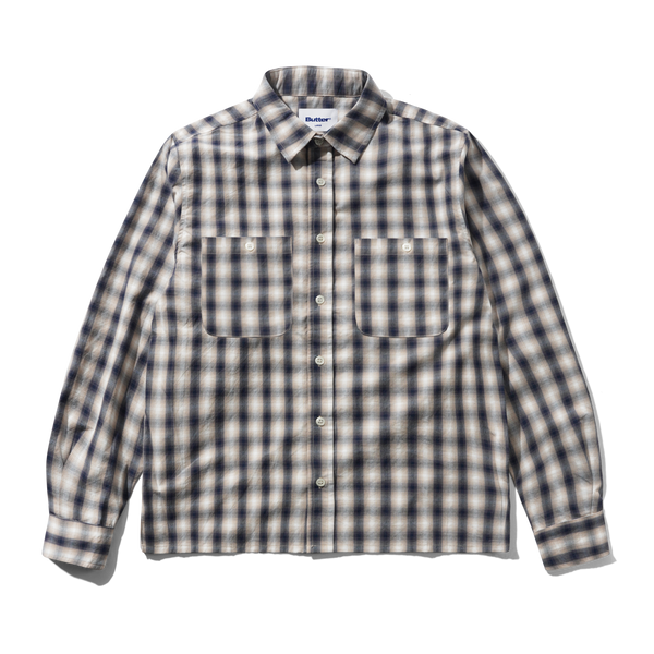 Butter Goods Shadowplaid Shirt, Tan