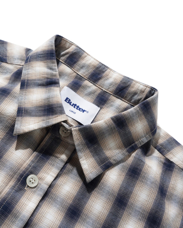 Butter Goods Shadowplaid Shirt, Tan