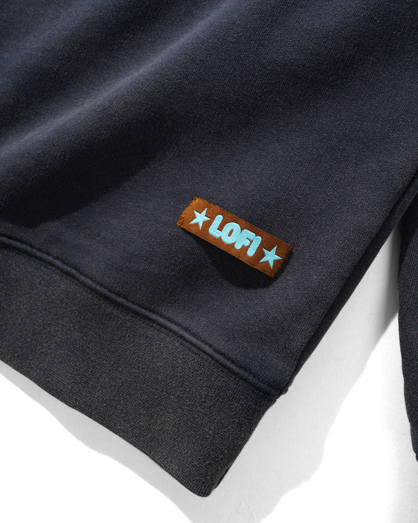 Lo-Fi Shop Crewneck, Washed Navy