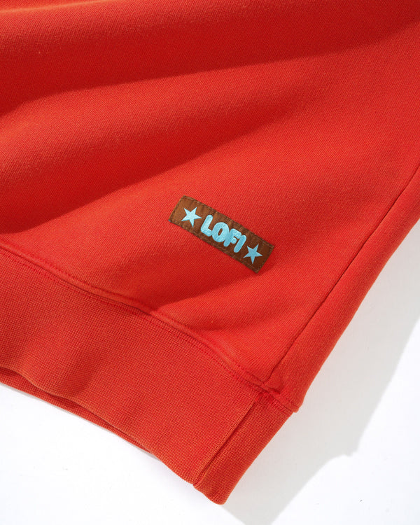 Lo-Fi Shop Crewneck, Washed Red