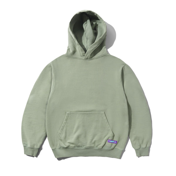 Lo-Fi Shop Pullover Hood, Washed Dull Army
