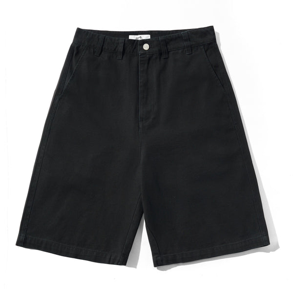 Lo-Fi Shop Canvas Shorts, Washed Black Canvas