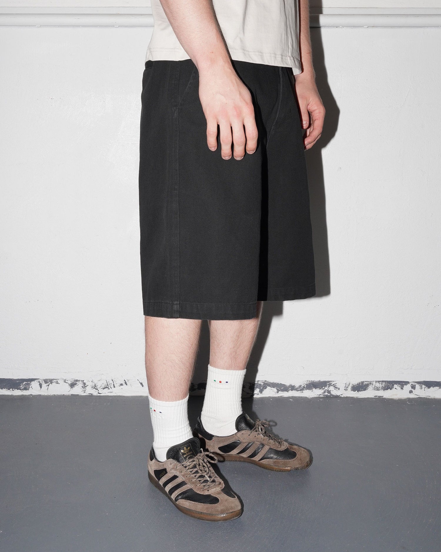 Shop Canvas Shorts, Washed Black Canvas