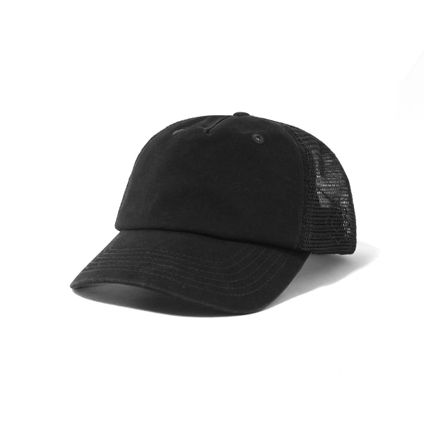 Lo-Fi Shop Trucker Cap, Washed Black