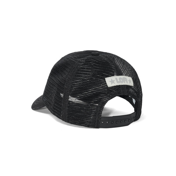 Lo-Fi Shop Trucker Cap, Washed Black