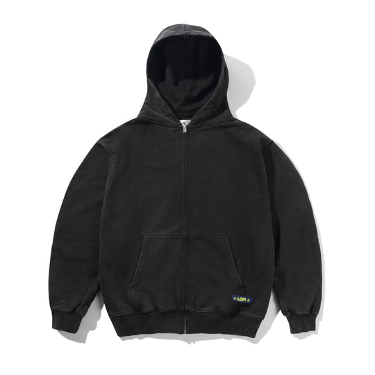 Shop Zip-Thru Hood, Washed Black