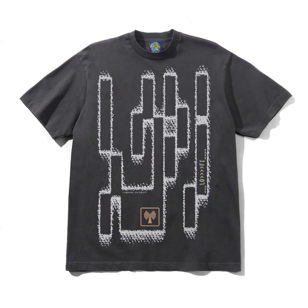Lo-Fi Signal Tee, Distress Black