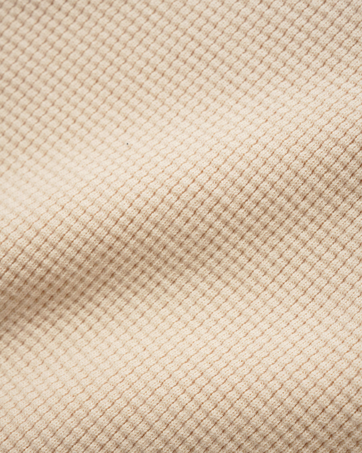 Sketch Waffle Crewneck, Cream / Red