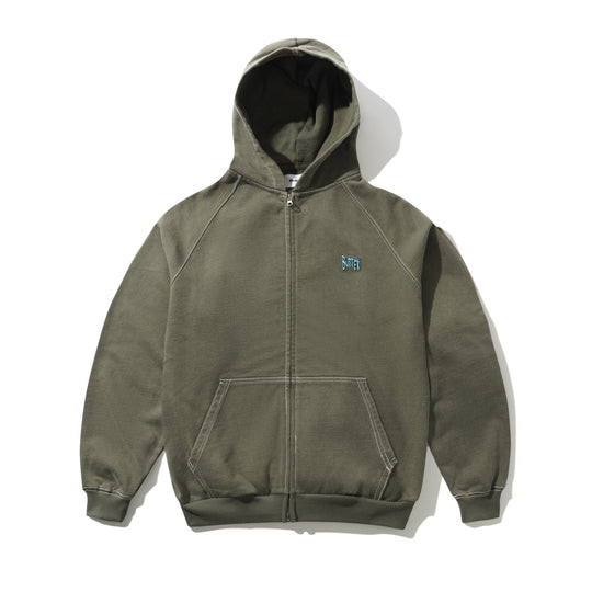 Sketch Zip-Thru Hood, Army