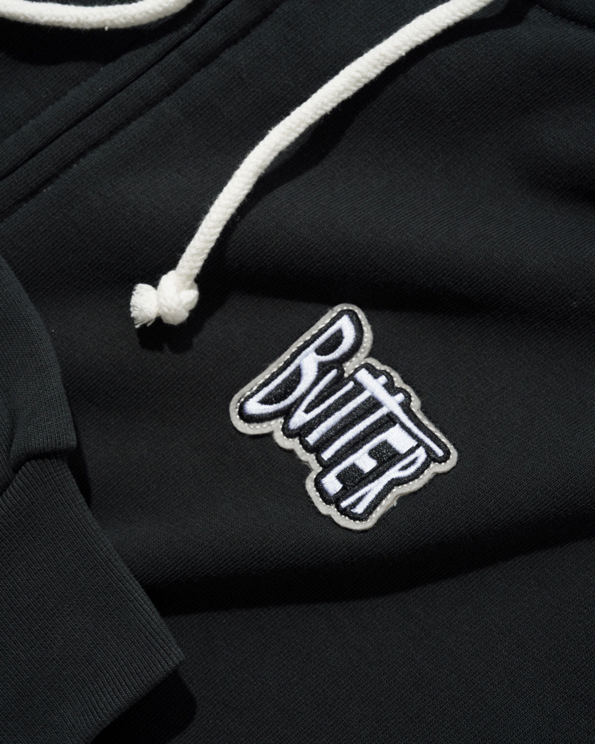 Sketch Zip-Thru Hood, Black
