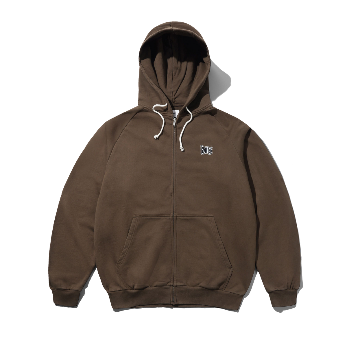 Sketch Zip-Thru Hood, Brown