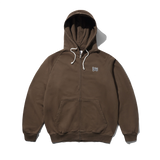 Sketch Zip-Thru Hood, Brown