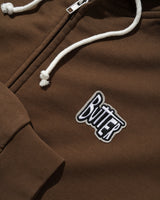 Sketch Zip-Thru Hood, Brown