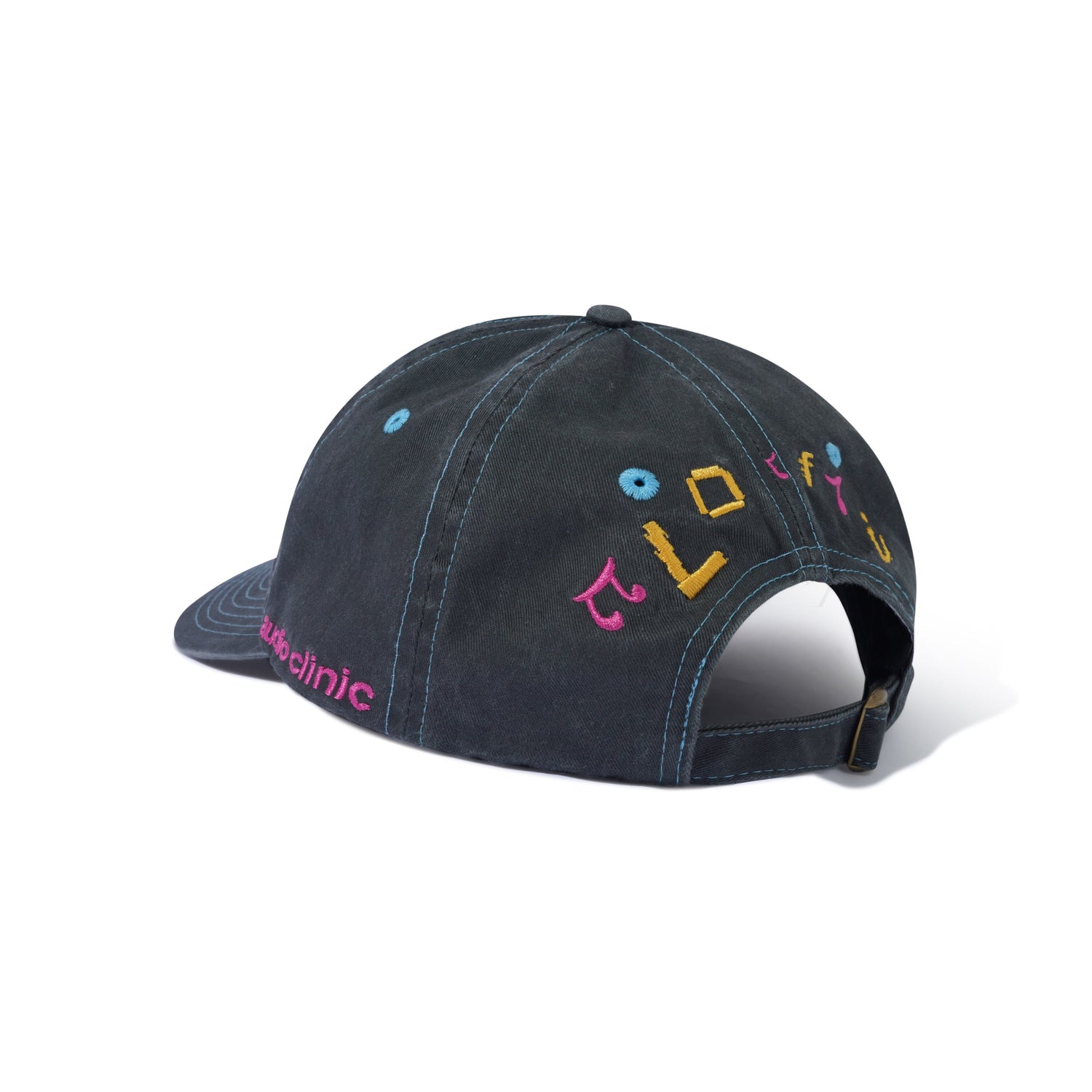Skydiver 6 Panel Cap, Washed Black