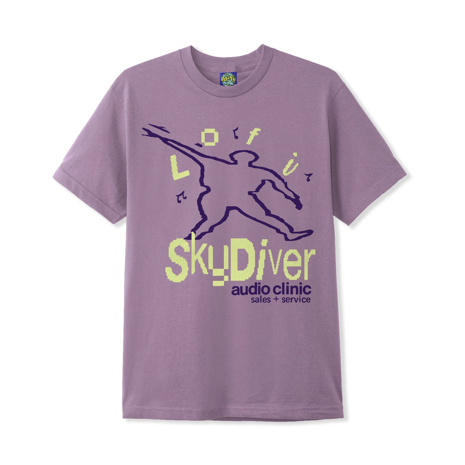 Skydiver Tee, Washed Berry