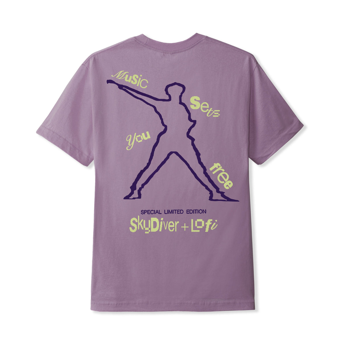 Skydiver Tee, Washed Berry