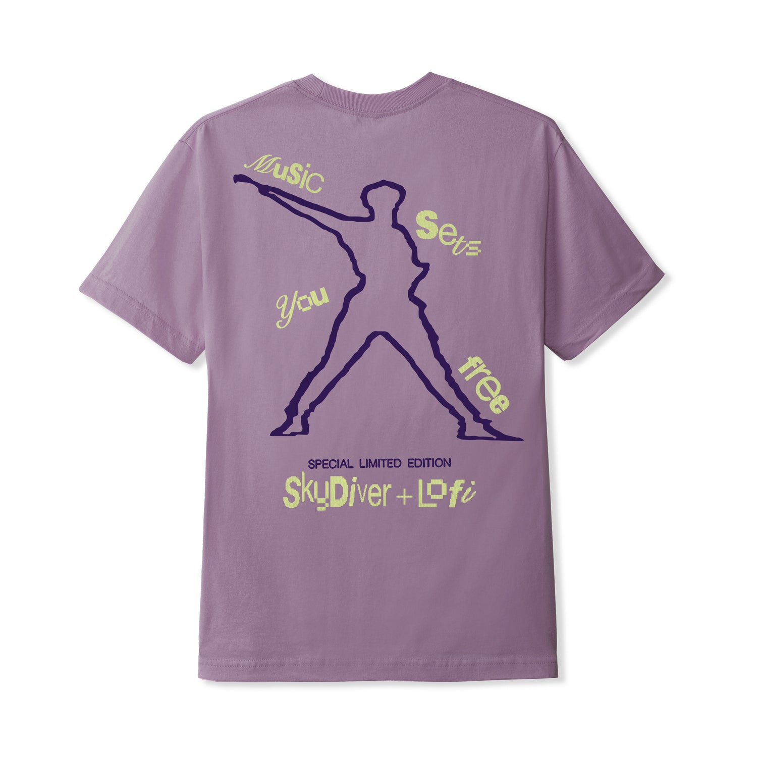 Skydiver Tee, Washed Berry