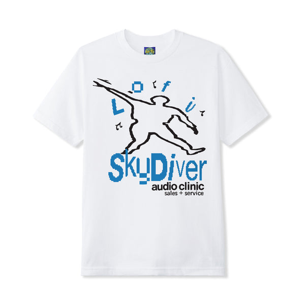 Lo-Fi Skydiver Tee, White