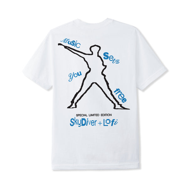 Lo-Fi Skydiver Tee, White