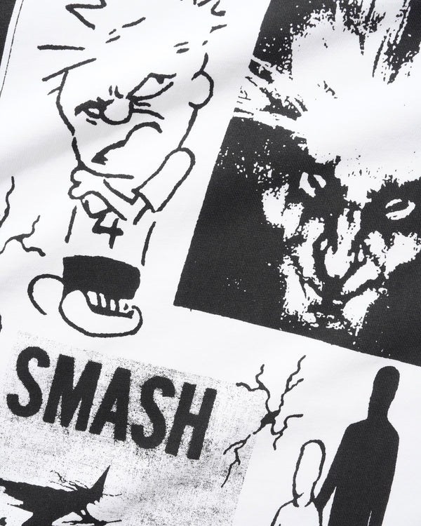 Lo-Fi Smash It All Tee, White